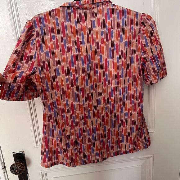 Colorful Patterned Women's Top - Picture 5 of 5